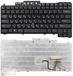 Клавиатура для ноутбука Dell Latitude D620 D630 D820 D830 черная с указателем