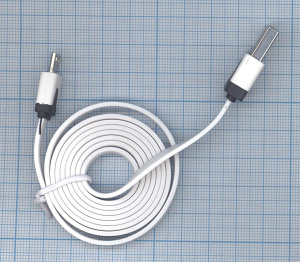 Плоский кабель Color USB-microUSB 1.0m USB-2.0 White (Белый)
