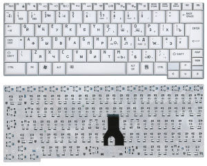 Клавиатура для ноутбука Toshiba Portege A600 A603 R500 R600 R601 R603 белая