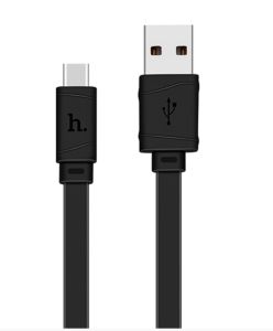 Кабель USB HOCO X5 Bambo USB - Type-C, 2.4А, 1 м, черный