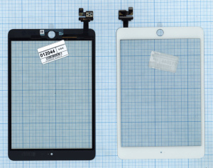 Сенсорное стекло (тачскрин) Ipad mini 3 (retina) + IC (A1599, A1600) белое OEM