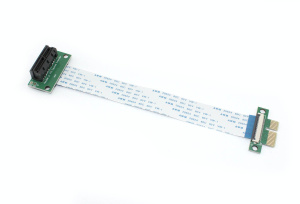 Переходник на плоском шлейфе PCIe x1