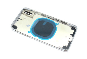Задняя крышка (корпус) в сборе с рамкой для Apple iPhone X white