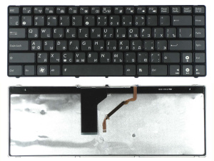Клавиатура для ноутбука Asus UL30 K42 K43 X42 черная с подсветкой