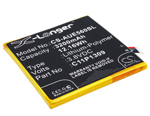 Аккумулятор CS-AUE560SL C11P1309 для Asus FonePad Note 6 (ME560CG)  3.8V / 3200mAh / 12.16Wh