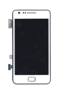 Дисплей для Samsung Galaxy S2 GT-I9100 белый с рамкой