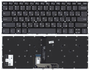 Клавиатура для ноутбука Lenovo Yoga C940-14IIL черная