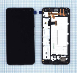 Дисплей для Microsoft Lumia 650 черный с рамкой