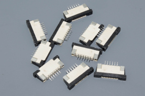 Разъем FPC  Half Coverage Top Contact 1.0K-BS-6PWB 6 pin высота 2мм шаг 1мм 10 шт