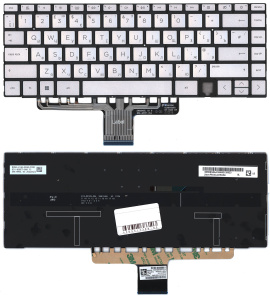 Клавиатура для ноутбука HP Envy 14-EB серебро