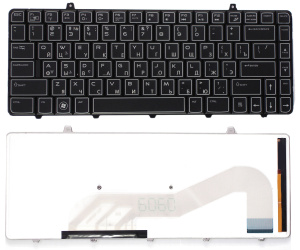 Клавиатура для ноутбука Dell Alienware M11X R1 черная с подсветкой