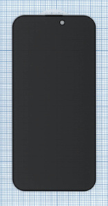 Защитное стекло Privacy "Анти-шпион" для Apple iPhone 14 Pro Max черное