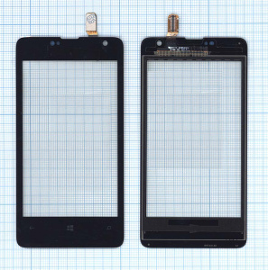Сенсорное стекло (тачскрин) для Microsoft Lumia 430 Dual Sim черное