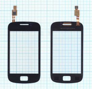 Сенсорное стекло (тачскрин) для Samsung Galaxy Mini 2 GT-S6500 черное