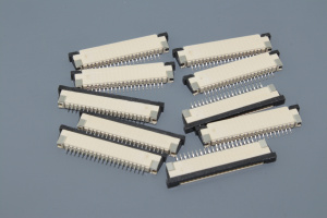 Разъем FPC  Half Coverage Top Contact 1.0K-BS-20PWB 20 pin высота 2мм шаг 1мм 10 шт