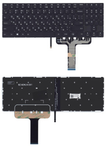Клавиатура для ноутбука Lenovo Legion Y730-15ICH  черная с цветной подсветкой