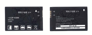 Аккумуляторная батарея LGIP-430N для LG T320 Cookie Style
