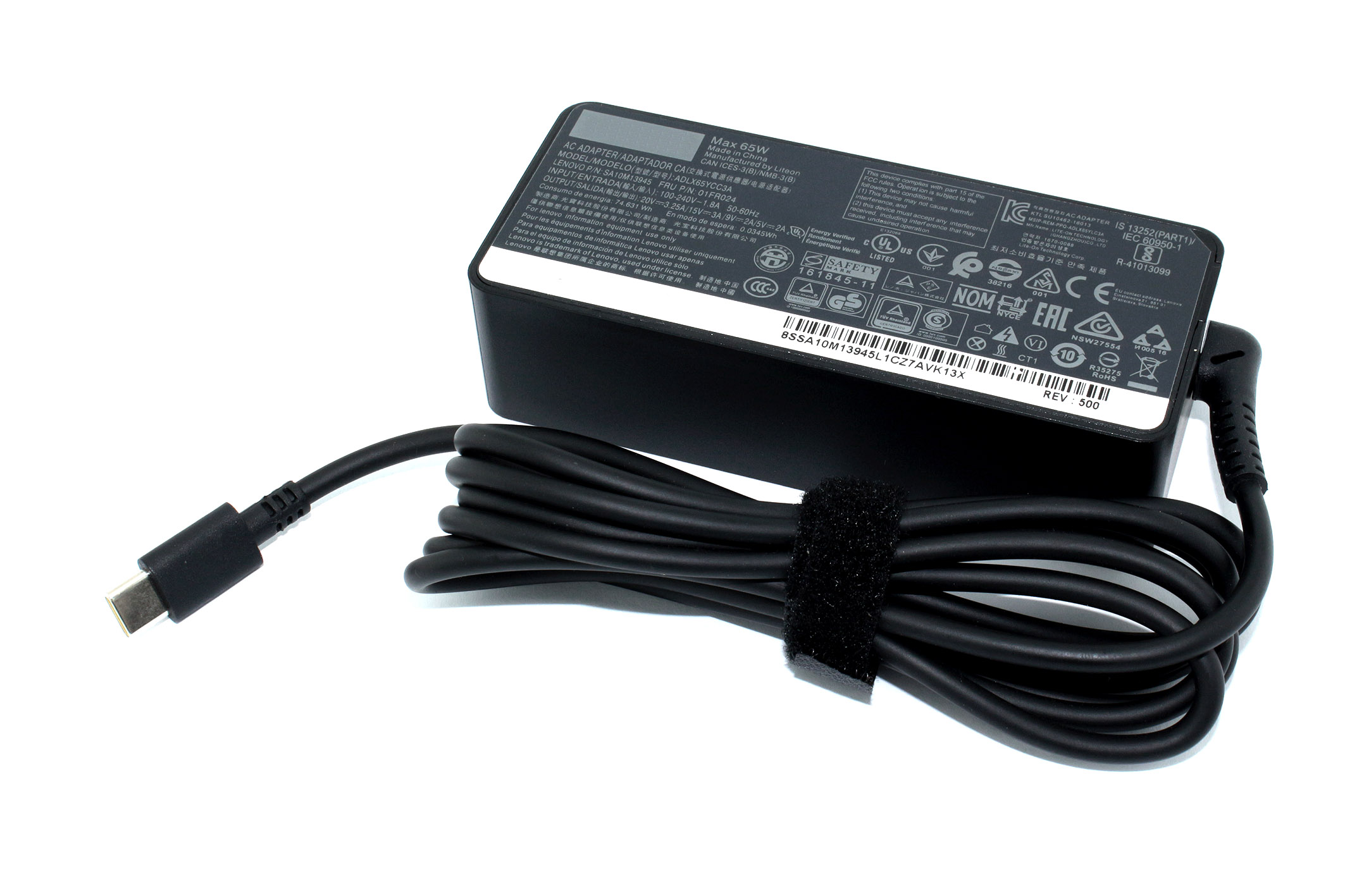 Блок питания (сетевой адаптер) для ноутбуков Lenovo 20V 3.25A Type-C