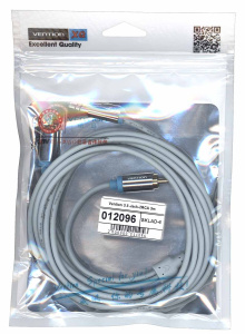 Кабель Vention 3.5 Jack-2RCA 3m серый