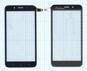 Сенсорное стекло (тачскрин) для Micromax Q391 Canvas Spark 2 черное