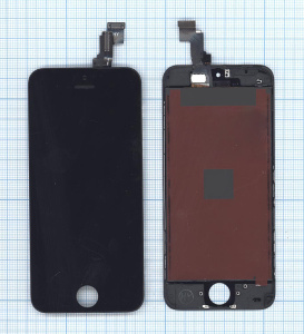Дисплей для iPhone 5C в сборе с тачскрином (Hancai) черный