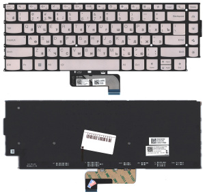 Клавиатура для ноутбука Lenovo Yoga 9 14IRP8 серебристая