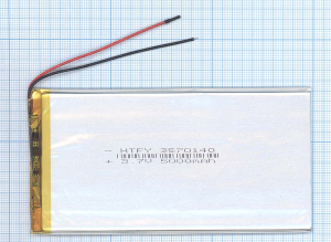 Аккумулятор Li-Pol (батарея) 3.5*70*140мм 2pin 3.7V/5000mAh