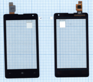 Сенсорное стекло (тачскрин) для Microsoft Lumia 532 Dual Sim черное