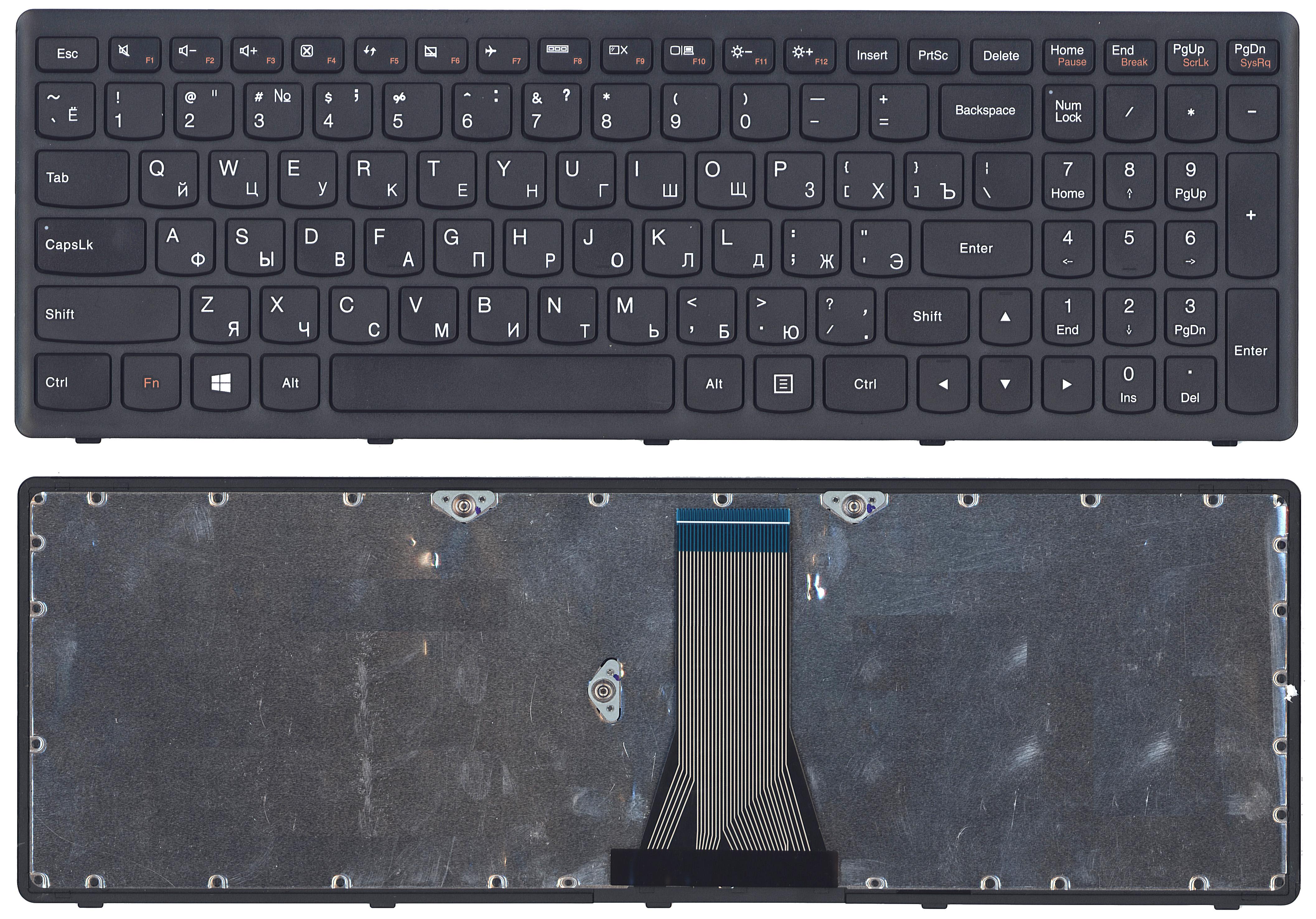 Клавиатура для ноутбука Lenovo G505s Z510 S510 черная