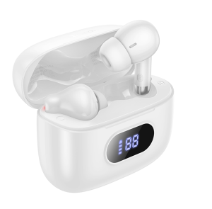 Наушники HOCO EQ2 Plus беспроводные с док станцией TWS, Bluetooth 5.4 белый