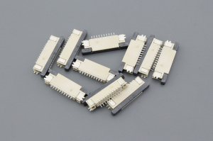 Разъем FPC  Half Coverage Bottom Contact 0.8K-BX-10PWB 10 pin высота 2мм шаг 0,8мм 10 шт