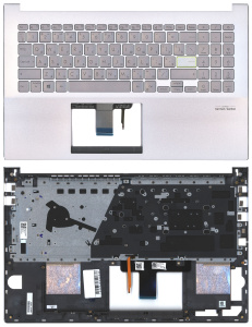 Топкейс для Asus Vivobook X521UA серебристый