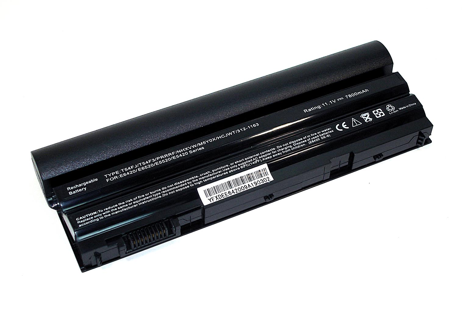 Аккумуляторная батарея для ноутбука Dell Latitude E6420 7800mAh T54FJ (4NW9) OEM