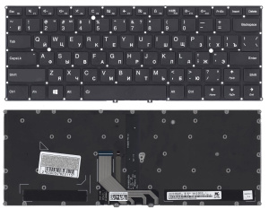 Клавиатура для ноутбука Lenovo 920-13IKB черная с подсветкой