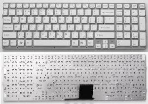 Клавиатура для ноутбука Sony Vaio VPC-EC белая