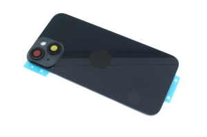 Задняя крышка (стекло) для iPhone 14 (A2883) в сборе со стеклом камеры черная