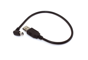 Кабель USB  Type A на Mini USB угол вниз 0,25 м
