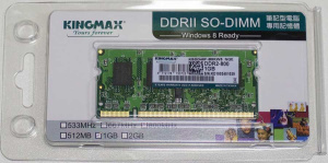 Модуль памяти KINGMAX DDR2- 1Гб, 800, SO-DIMM, Ret