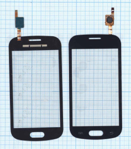 Сенсорное стекло (тачскрин) для Samsung Galaxy Trend GT-S7390 GT-S7392 черное
