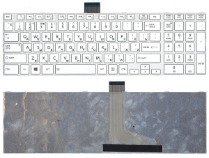 Клавиатура для ноутбука Toshiba L50D-A, L70-A, S50-A, S50D-A, S70-A белая