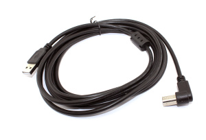 Кабель USB  2.0 на  USB-B угол влево 5 м