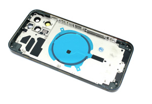 Задняя крышка (корпус) в сборе с рамкой для Apple iPhone 12 Pro Max синяя
