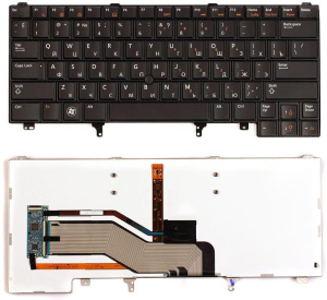 Клавиатура для ноутбука Dell Latitude E6220 E6320 E6420 E5420 E6230 с указателем с подсветкой