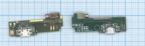 Плата разъема питания с микрофоном для Sony Xperia XA F3111,F3112,F3113,F3115,F3116