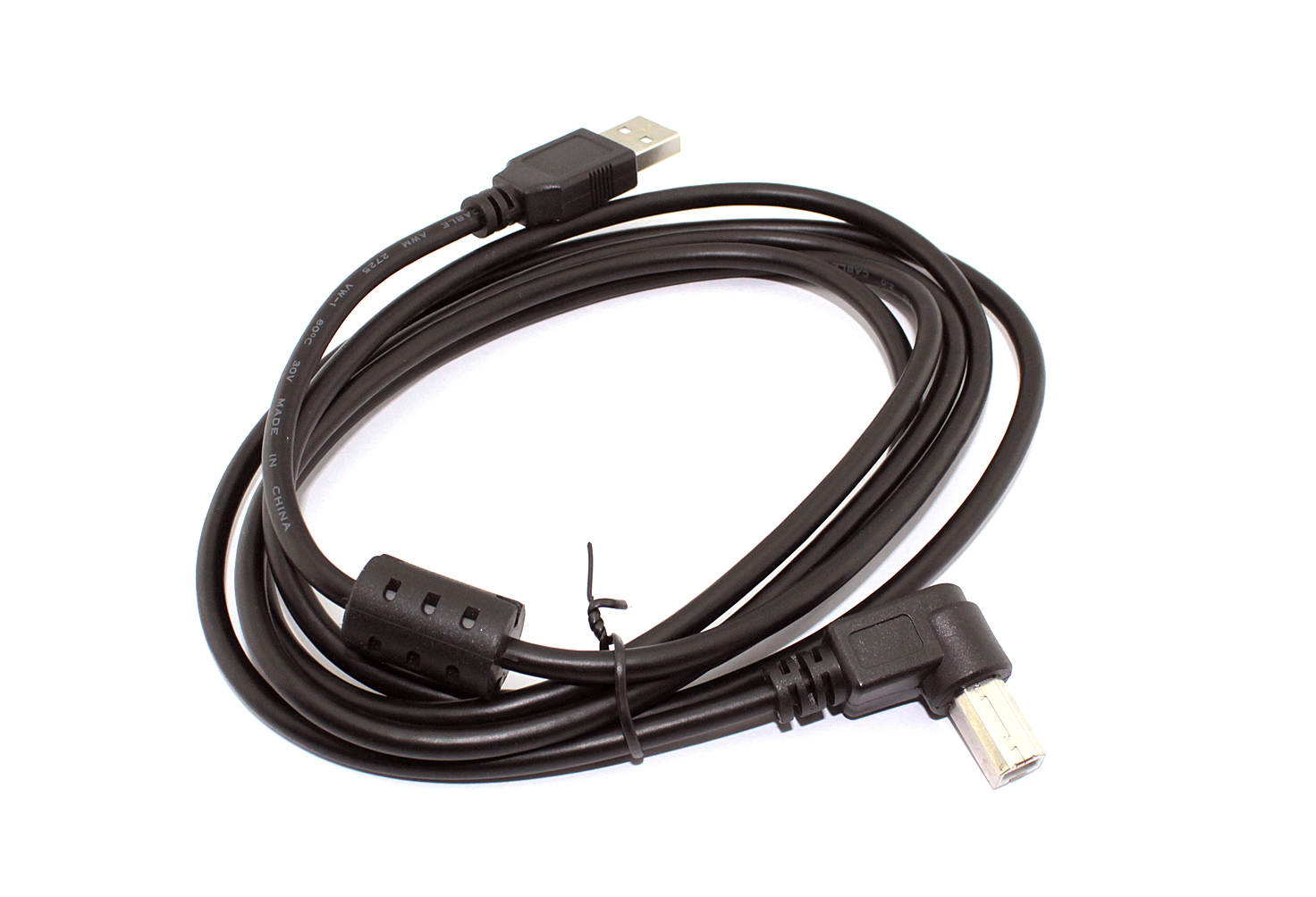 Кабель USB  2.0 на  USB-B угол влево 3 м