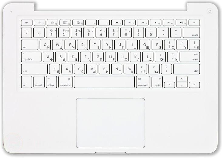 002651_Klaviatura_dlya_noutbuka_Apple_A1342_top_panel_belaya_13_3_quot_3079