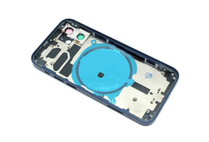 Задняя крышка (корпус) в сборе с рамкой для Apple iPhone 12 Mini синяя