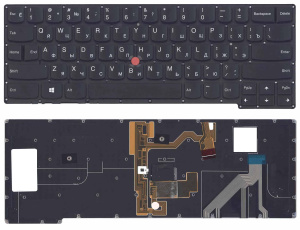 Клавиатура для ноутбука Lenovo ThinkPad X1 carbon Gen 2 2014 черная с подсветкой