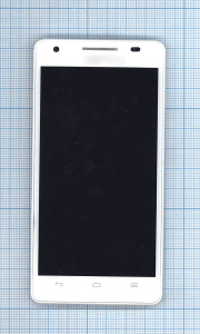 Дисплей для Huawei Honor 3 белый c рамкой