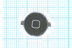 Кнопка HOME для Apple iPhone 4 черная